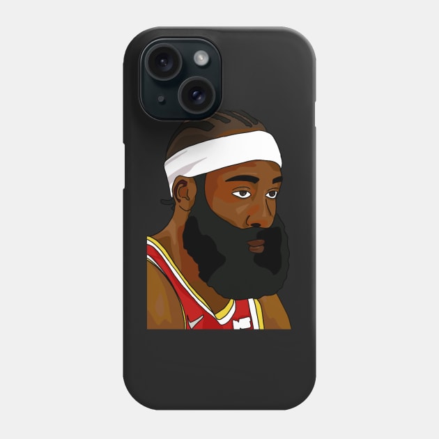 James Harden in Cornrows Phone Case by ActualFactual