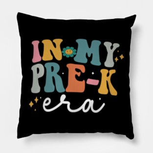 In My Pre-K Era Back To School Retro Groovy Pre-K Teachers Pillow