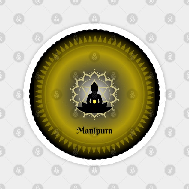 Manipura, Solar Plexus Chakra. Meditative, Mindfulness. Magnet by Anahata Realm