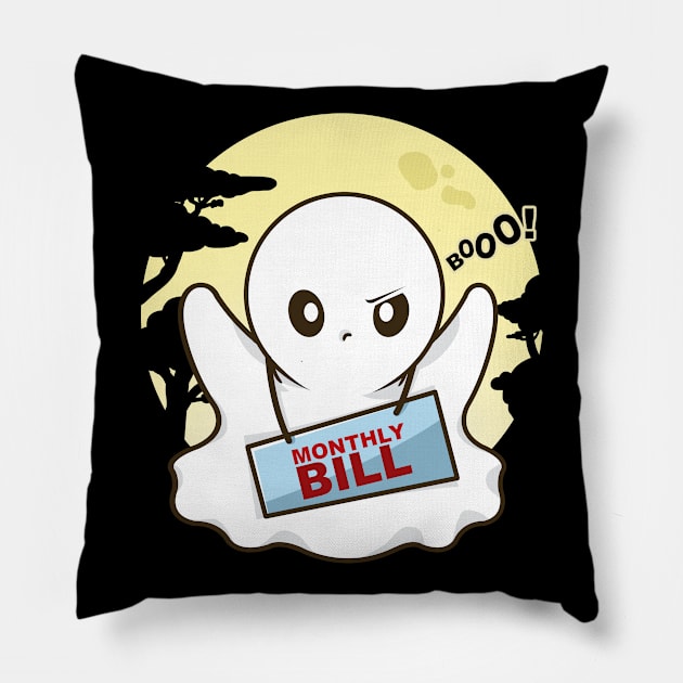 Scary Ghost Pillow by Son Dela Cruz