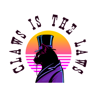 Elegant Cat - Claws Is The Laws T-Shirt