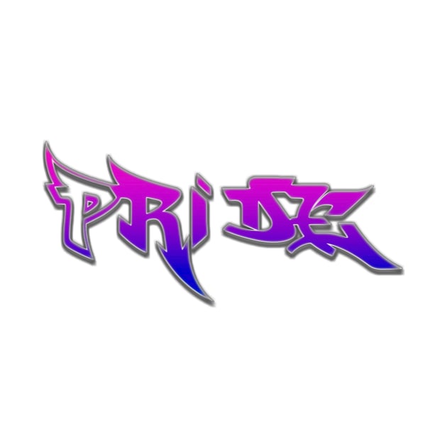 Bi Pride Graffiti by BigTexFunkadelic