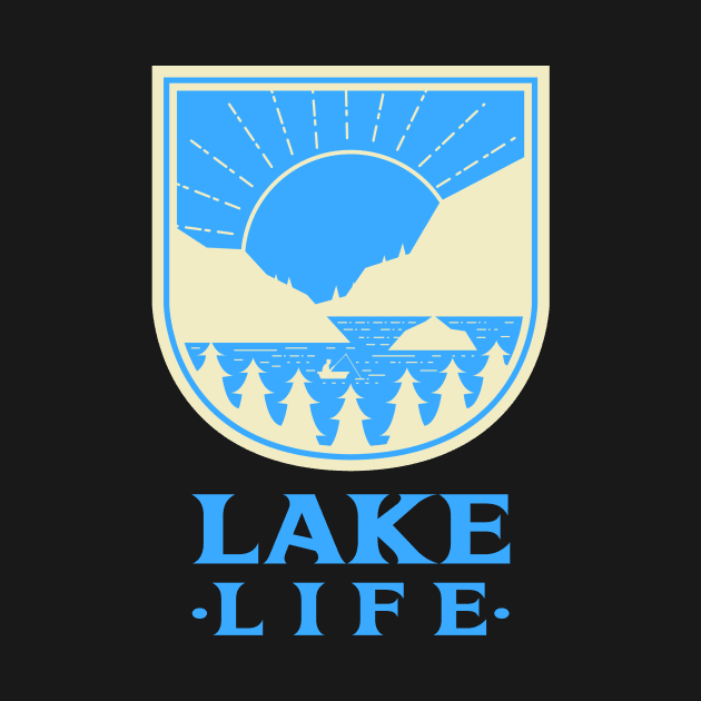 Lake Life Fishing Fisherman Outdoorsman by Tip Top Tee's