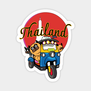 Tuk Tuk Pug Magnet