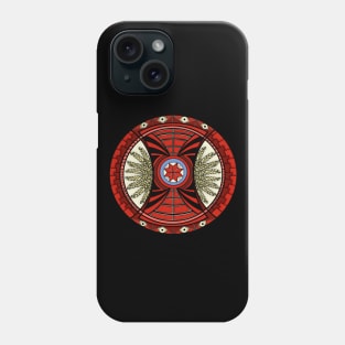 Abstraction with elements of national ornament.Eight-pointed star Phone Case