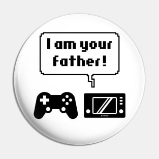 Controller Game Console Icons (I Am Your Father! / Black) Pin