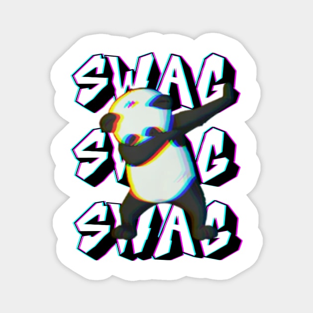 Panda swag Magnet by Qibar Design