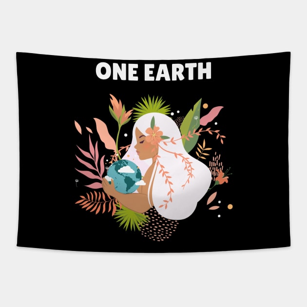 One Earth Tapestry by Plush Tee