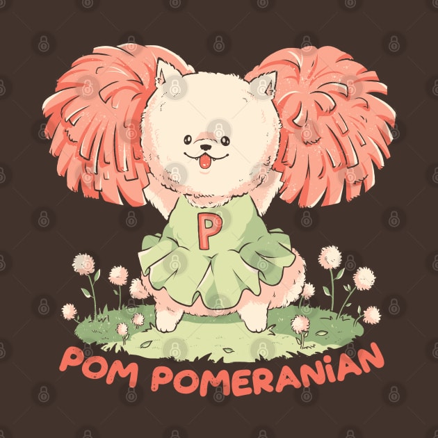 Pom Pomeranian - Cute Cheerleader Dog Gift by eduely