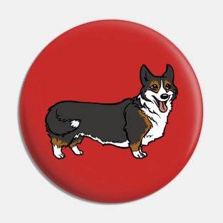 Pembroke Welsh Corgi Black and Tan Pin