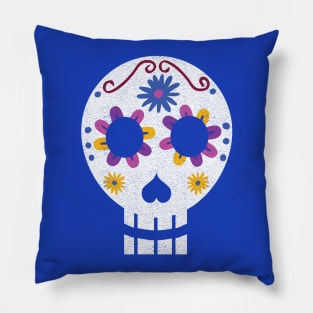 Dia de Los Muertos Azul Pillow