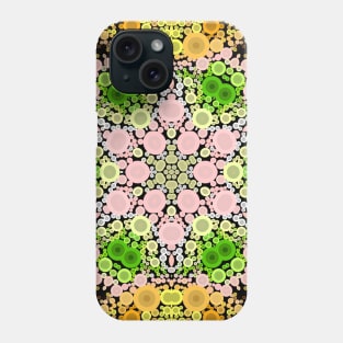 Dot Mandala Flower Pink Green and Yellow Phone Case