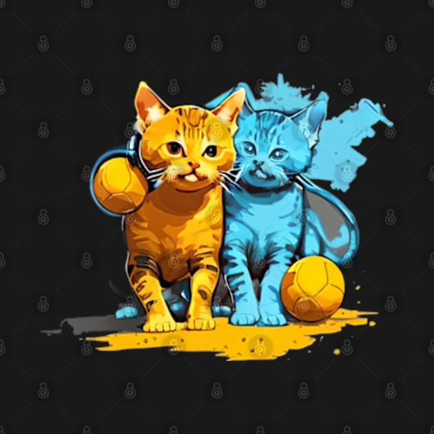 twin cat splash art by SYAO