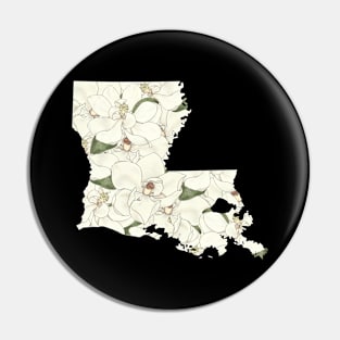 Louisiana in Flowers Pin