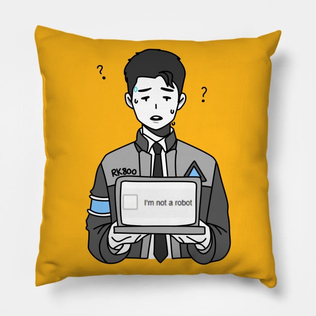 I am not robot Pillow by kexa