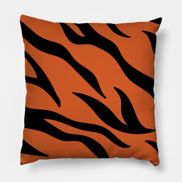 Tiger print Pillow by Cathalo
