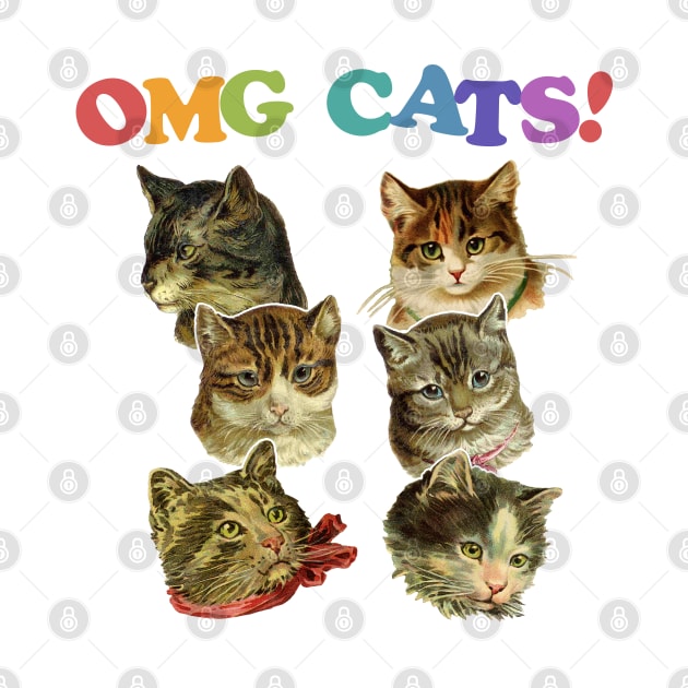 OMG Cats! Cat Lover Retro Design by DankFutura