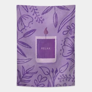 Scented Candle (Purple) Tapestry
