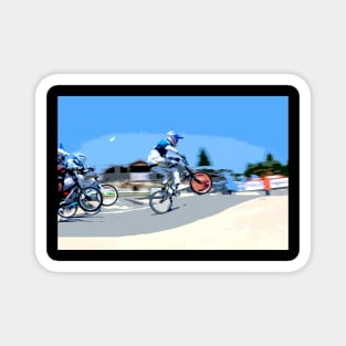 bmx race racing Magnet