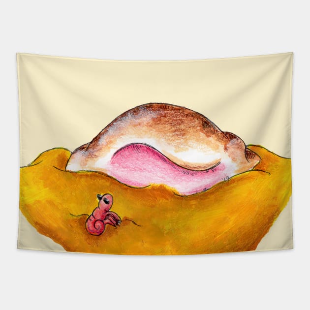 Home Sweet Shell Tapestry by KristenOKeefeArt