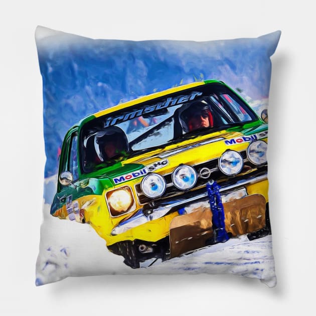 Rallye and Racing #5 Pillow by DeVerviers