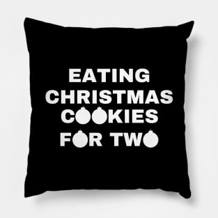 Eating Christmas Cookies For Two Pillow