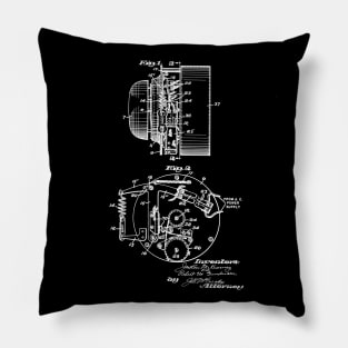 Fire Alarm Vintage Patent Drawing Funny Novelty Pillow