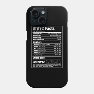 STAYC Kpop Nutritional Facts 2 Phone Case
