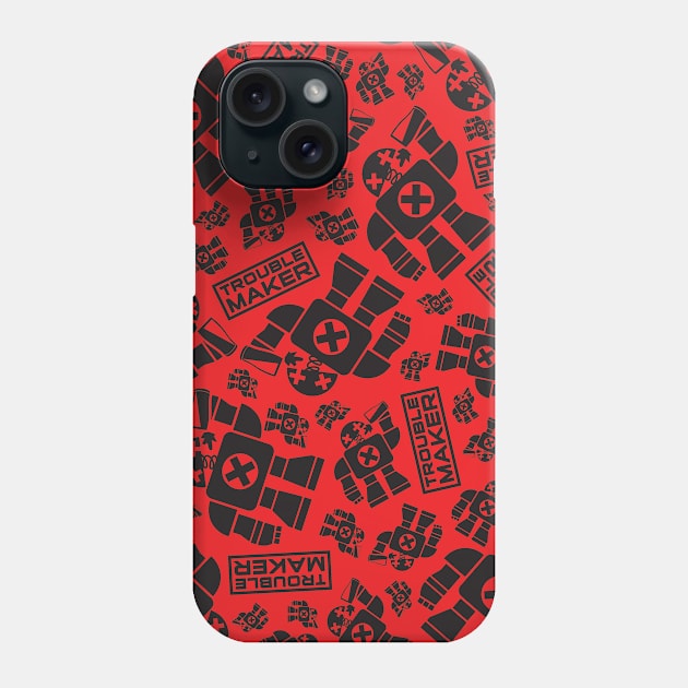 TroubleMaker Robot Pattern Phone Case by troublemaker