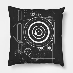 Never Forget Retro Camera Vintage Old School Photography Pillow