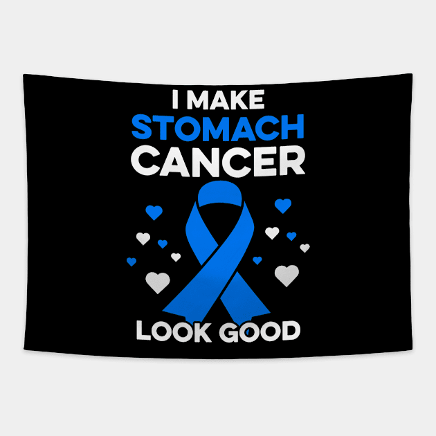 I Make Stomach Cancer Look Good Funny Stomach Cancer Warrior Tapestry by Boneworkshop