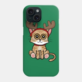 Reindeer Kitty (Large Print) Phone Case