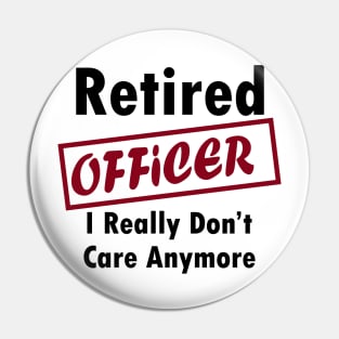 Retired officer Pin