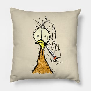 Funny Chicken Shirt Bad Day or Monday Morning Blues Pillow