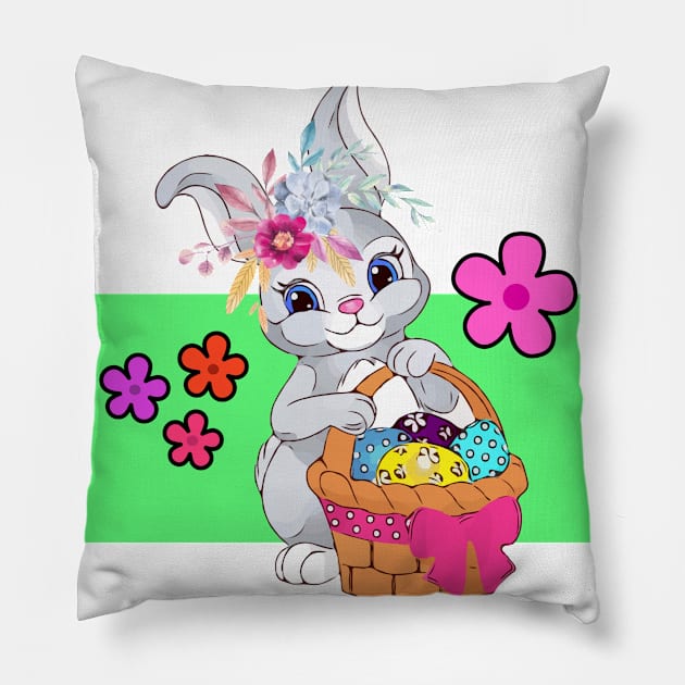 Easter Bunny Pillow by Birdbox