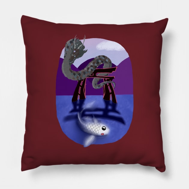 YIN'S YANG Pillow by CheshireArt