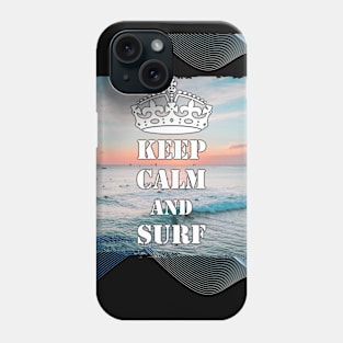 Keep Calm And Surf 61 - Summer Of Surfing Phone Case