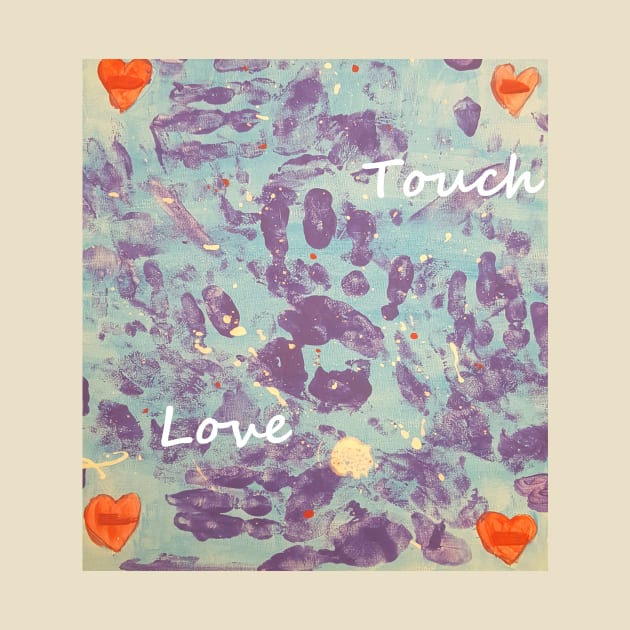 TOUCH LOVE HAND PRINT ART WITH HEARTS by STARNET