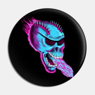 Sonic Skull - Blue Mayhem Pin