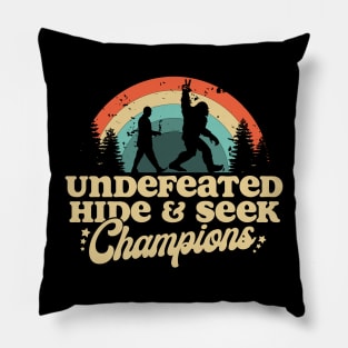 Bigfoot and DB Cooper undefeated hide and seek champions Pillow