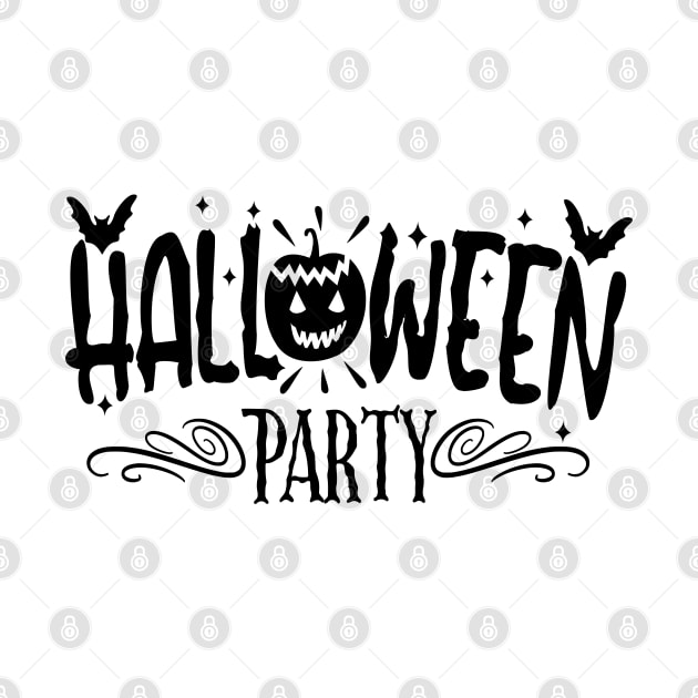 halloween party scary pumpkin text art design by MadeBYAhsan