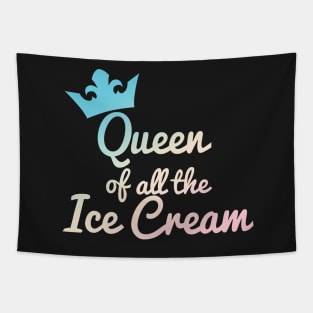 Queen of all the Ice Cream Pastel Tapestry