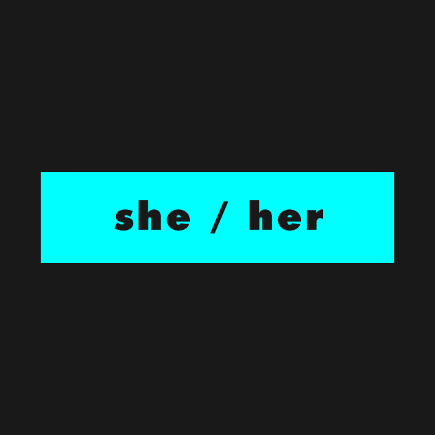 she / her - cyan by banditotees