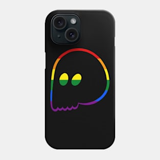 Cute Emo Skull (Rainbow/Homosexual/Gay Colors) Phone Case