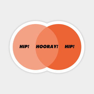 Hip Hip Hooray! Venn Diagram Magnet