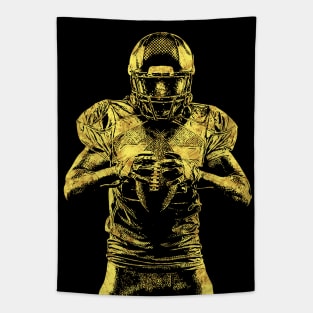 Football Player UNIQUE abstract artwork style for all the gridiron fans Tapestry