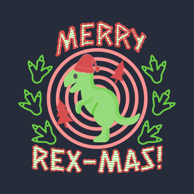 Merry Rex-mas Kids Dinosaur Christmas by EvolvedandLovingIt