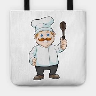 Chef with Chef's hat & Soup spoon Tote