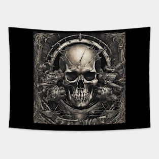 HEAVY METAL SKULL ART Tapestry