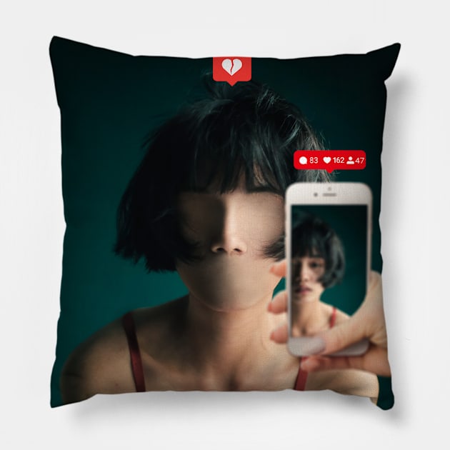 Fake Personality Pillow by TJ Exclusives